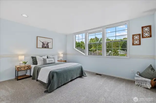 Bedroom #3. Lots of natural light.