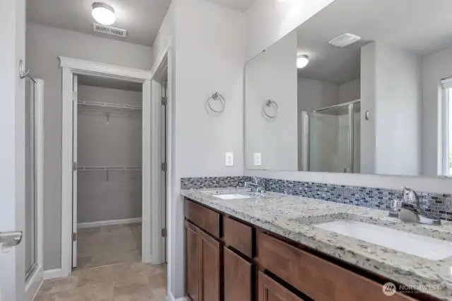 Primary Bath - Vanity Area – Dual sinks with plenty of storage.