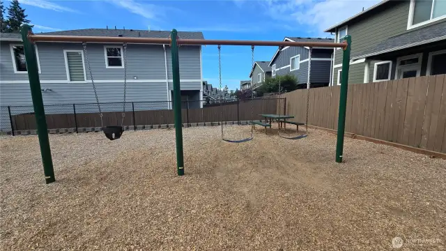 Park 2: Neighborhood Swingset for All Ages – A dedicated swingset area provides a fun spot for kids to play just steps from home.