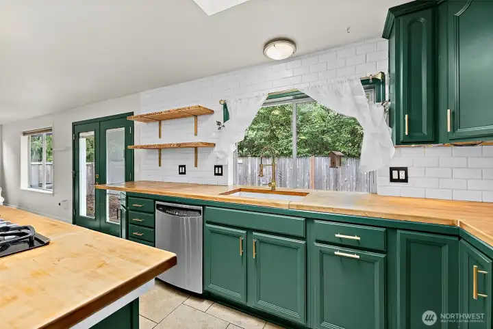 Lots of counter space.