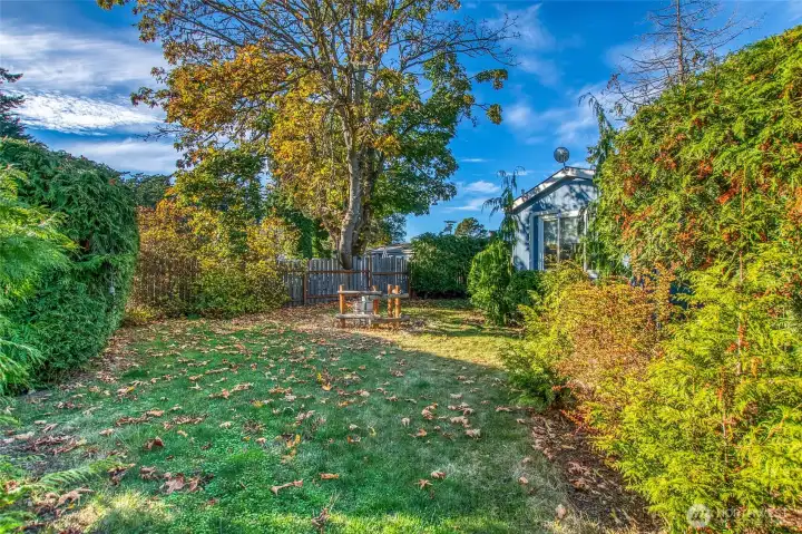 Yard and garden space.