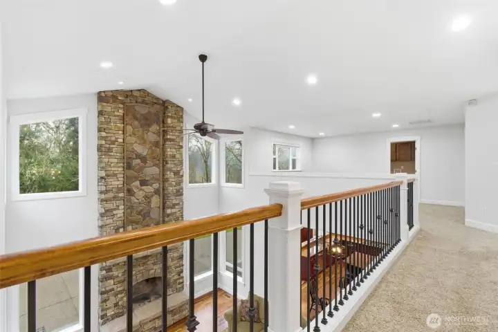 Second floor catwalk.