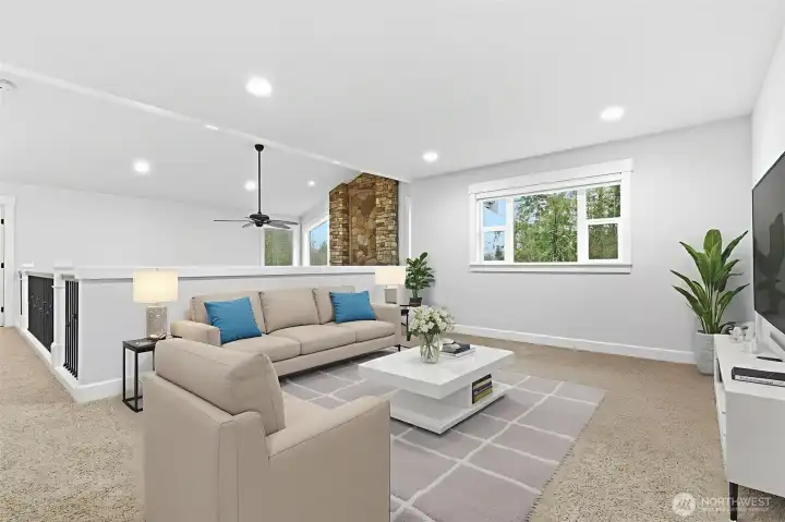 Virtually Staged flex space.