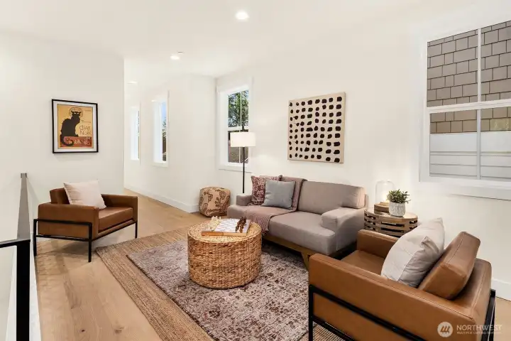 Upstairs bonus living area