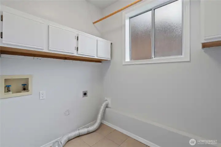 Lower level laundry room