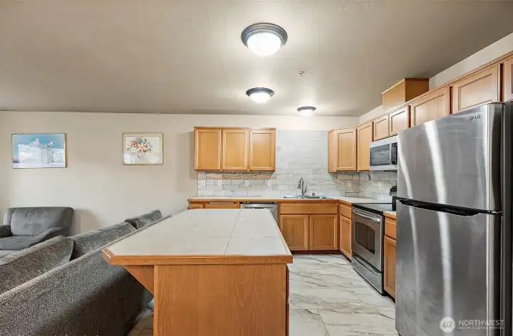 Spacious Kitchen with Island