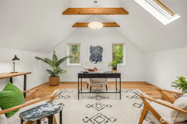 The second large bonus space makes a great home office, art studio or guest space.