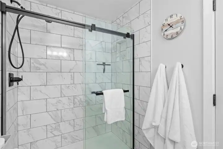 Primary shower.