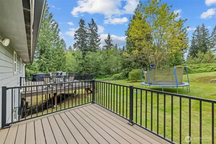 Views off primary bedroom deck.
