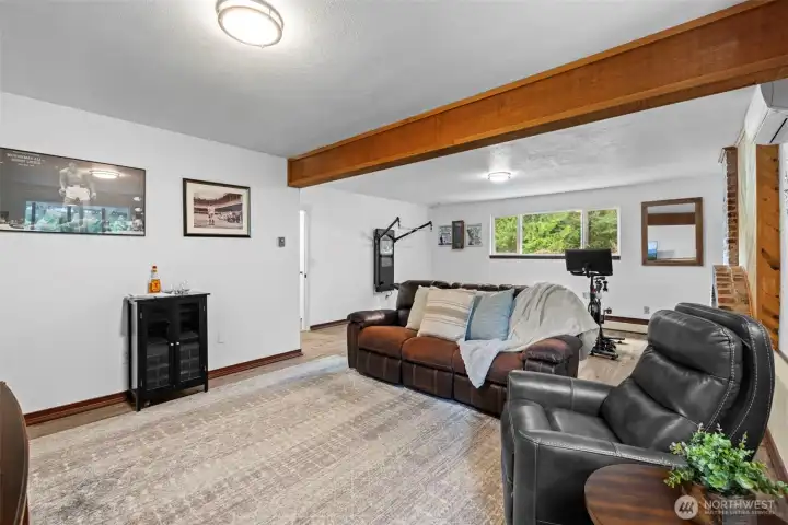 Cross room view of recreation room.