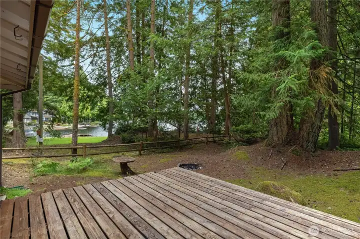 View from deck