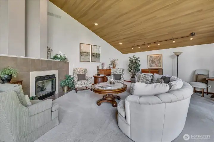 Living Room with Gas Fireplace