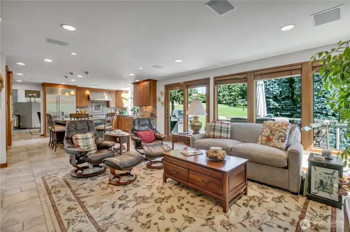 Family Room off the Kitchen
