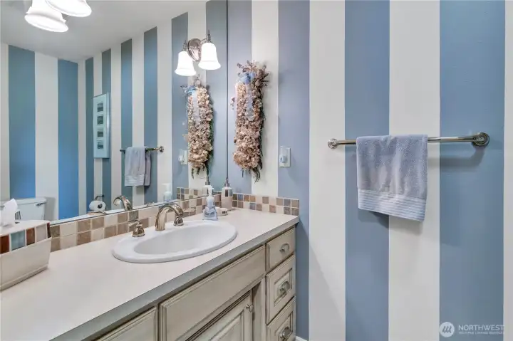 Main Floor Bathroom off the Laundry Room