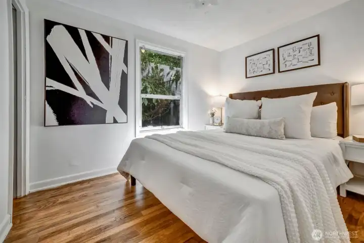 Main bedroom from entry view