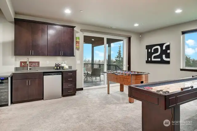 Wet bar in Basement