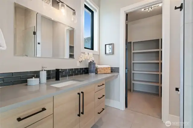 sink, walk in closet