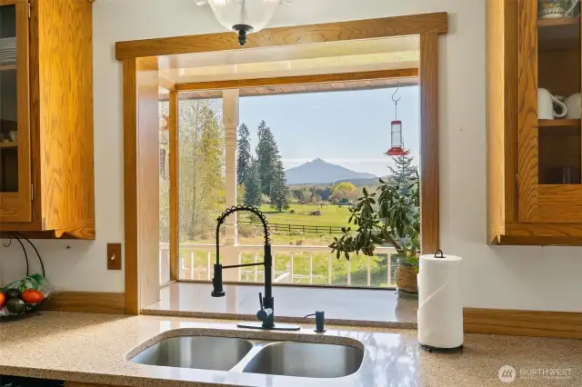 Mount Pilchuck right out your kitchen window.
