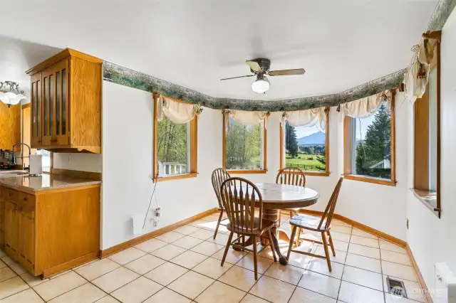 Dining room just off kitchen.
