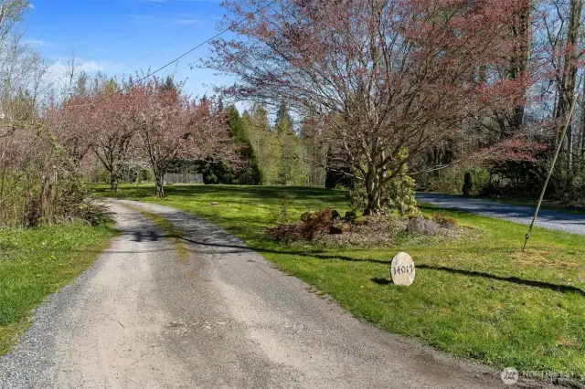 Driveway to your private oasis.