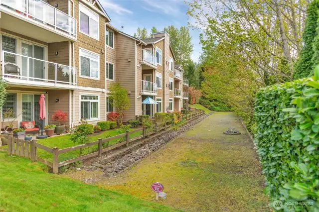 Ideally situated for a sense of privacy, with no window-to-window views
