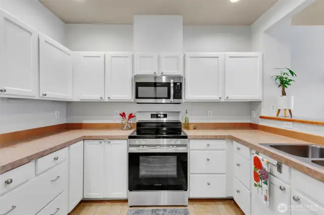 Brand-new stainless-steel appliances