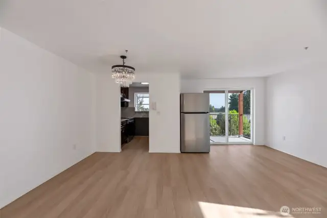 Living room with balcony access