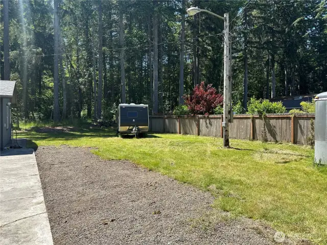 Back of Lot, Beside cottage