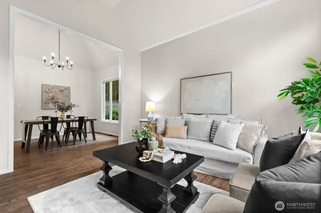 Adjoining the living room is a spacious formal dining room for those fancy holiday meals and get togethers.
