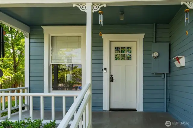 Front door.