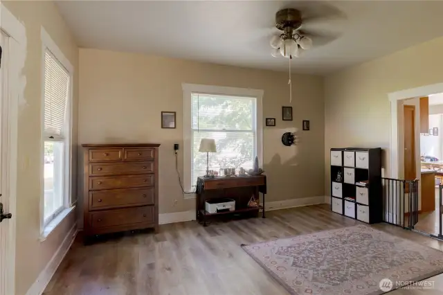 Entry & living room.
