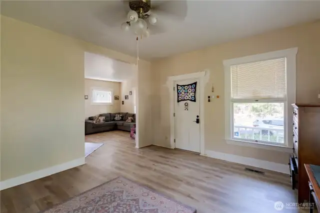 Entry & living room.