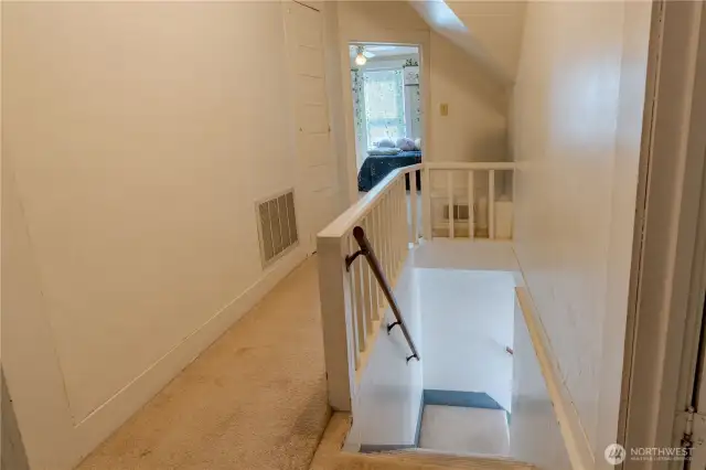 Stairs from main to second floor.