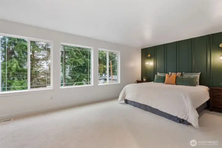 Primary bedroom on upper level