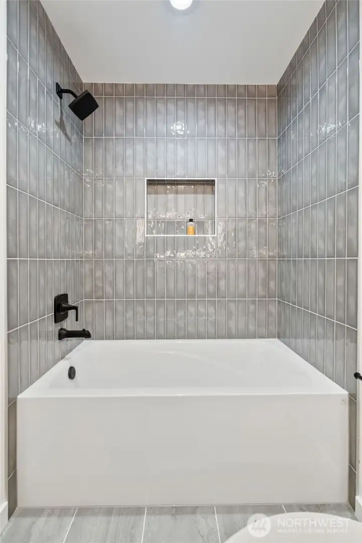 Full bath on upper level