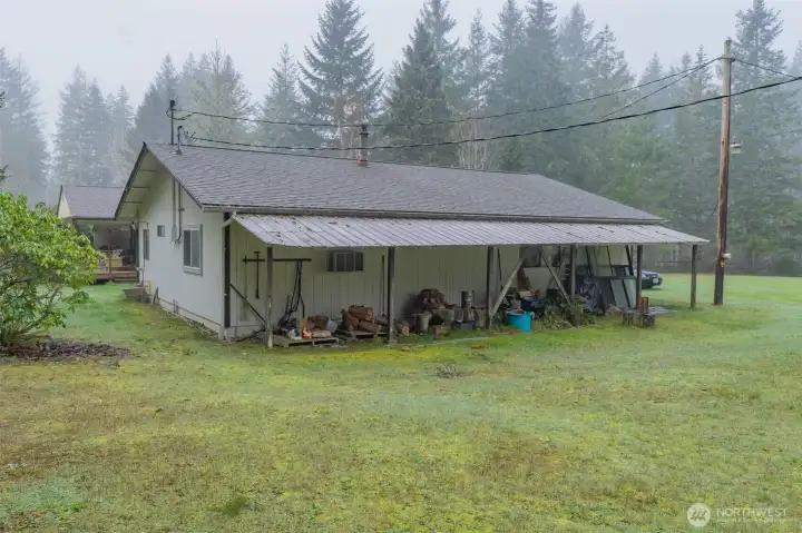 Covered area off of Garage/Shop # 2