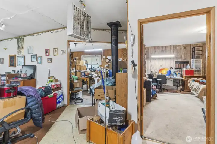 Apartment Entry-Hall w/Wood Stove