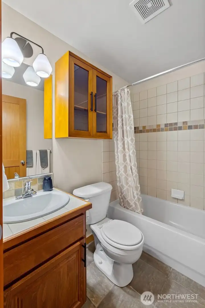 Full Bath on lower level