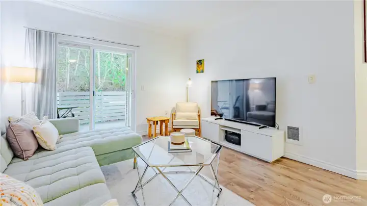 High Ceilings throughout the entire condo.