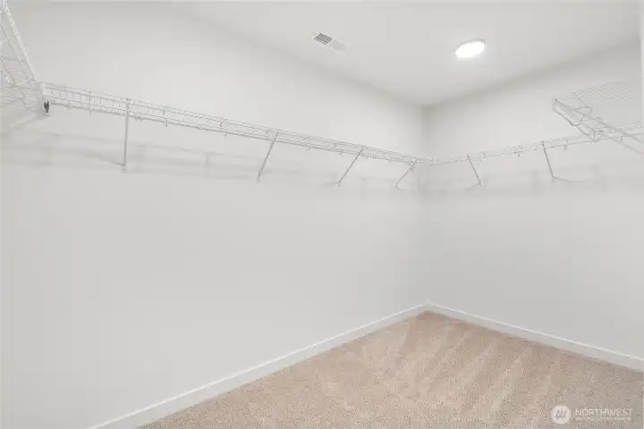 Primary walk-in closet
