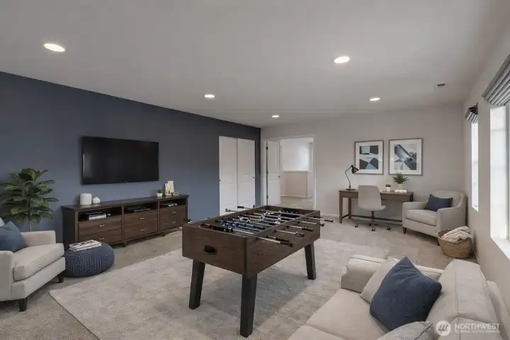 Virtually staged. The bonus room is substantial in size!