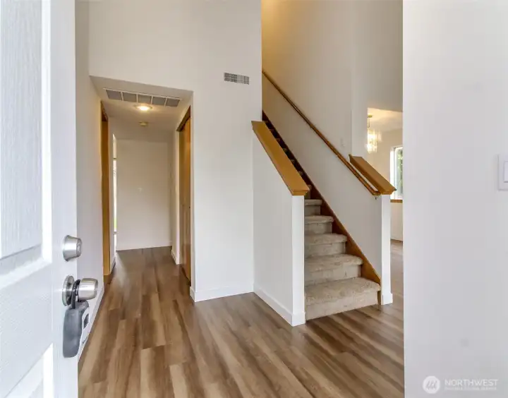 Fresh interior Paint and new LVP flooring and carpet through-out.