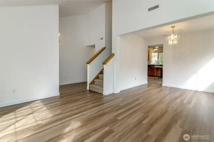 Extend living area or use as dining room. Fresh interior Paint and new LVP flooring and carpet through-out.