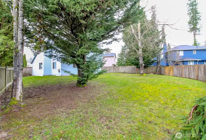 Large lot. New exterior paint and newer Roof. Situated along green belt , Private.