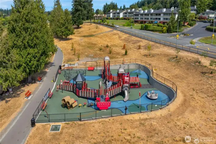 Lake Ballinger Playground across the street.