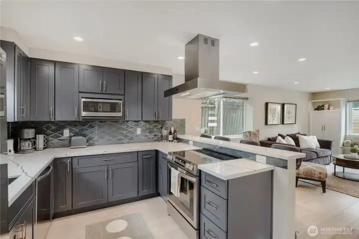 Soft close cabinets.