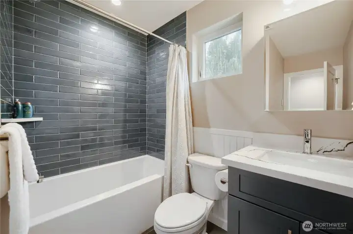 2nd ensuite bath with heated floor.