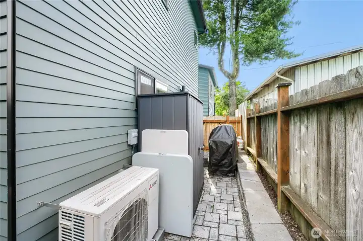 Rear patio.