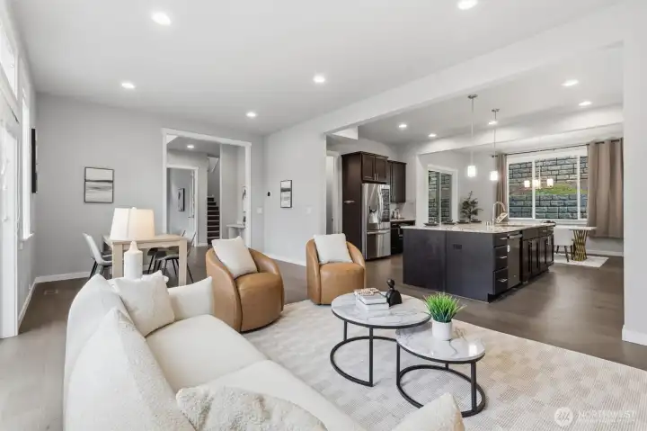 Open Concept Living Room / Kitchen