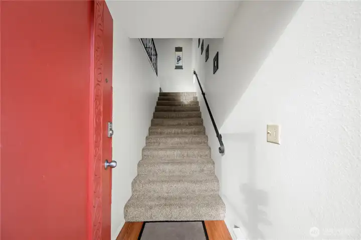 Entrance on main level